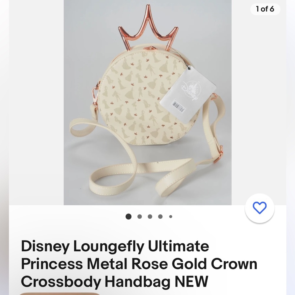 NWT Disney Loungefly ultimate princess cross body bag